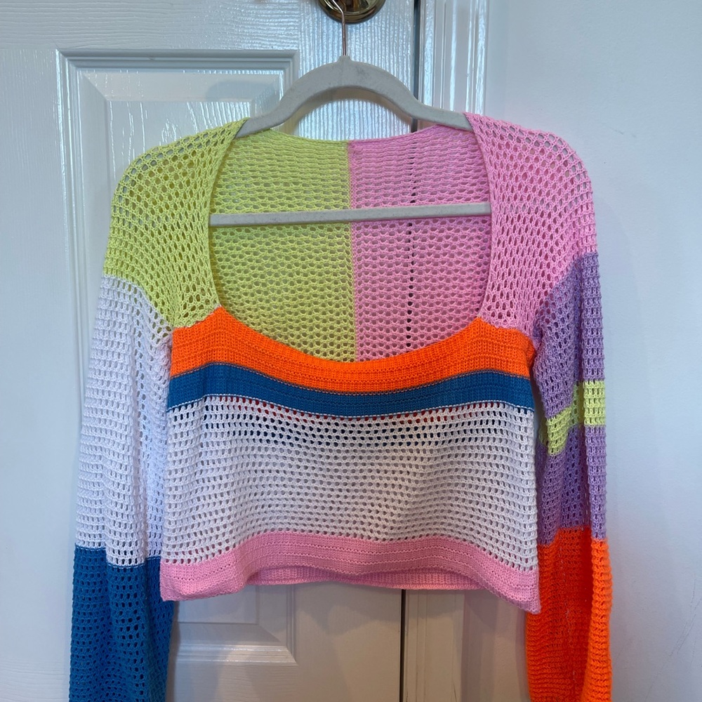 Amazing neon knit sweater